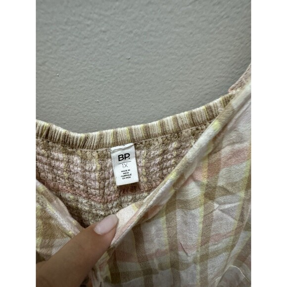 BP Juniors Plus Plaid Fall Short Sleeve Dress Size 1x - Picture 6 of 6